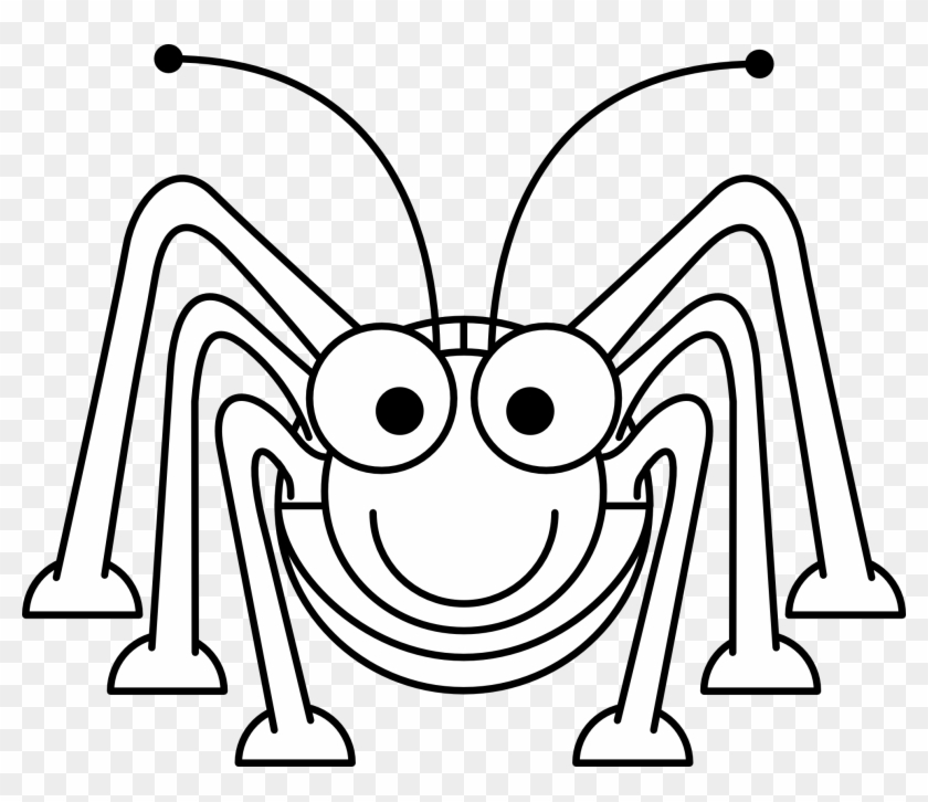 Head Clipart Grasshopper - Grasshopper In Black And White #420607