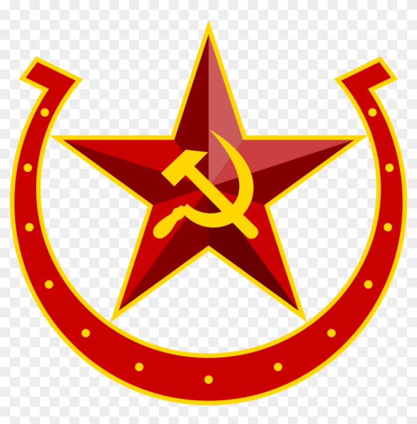 Soviet Equestria Hammer Sickle Horseshoe Emblem By - Soviet Hammer And Sickle #420760