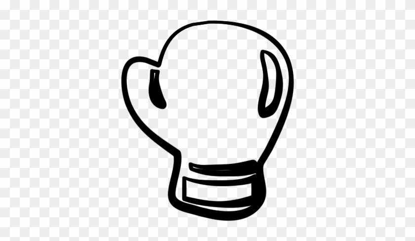 Clipart Super Cool Boxing Gloves Clipart Coloring Pages - Black And White Boxing Gloves Clipart #420962