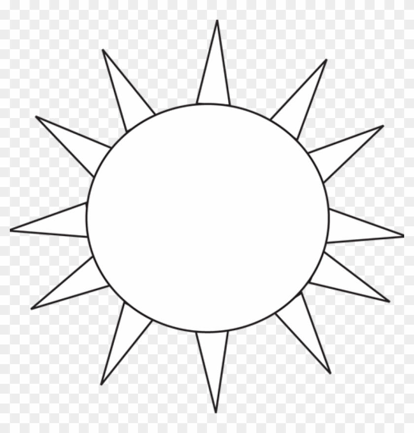 Sun Clip Art Black And White Black And White Black - Sun Icon Png White #68155