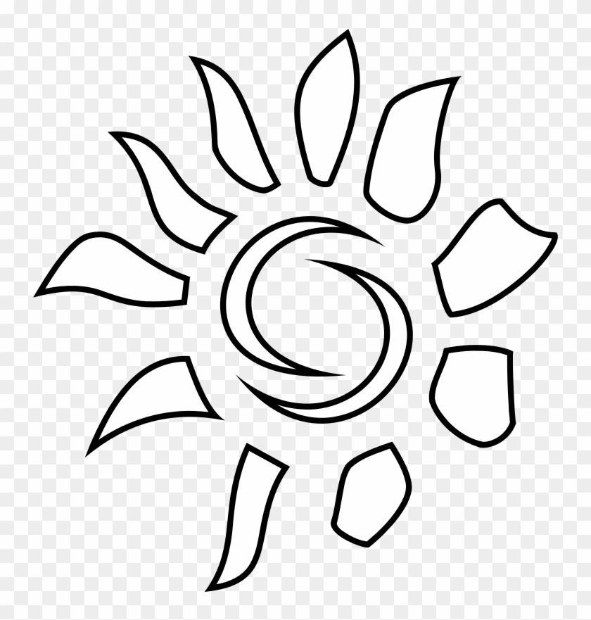 Clipart - Sun Icon - Coloring Book - Coloring Book Sun #68202