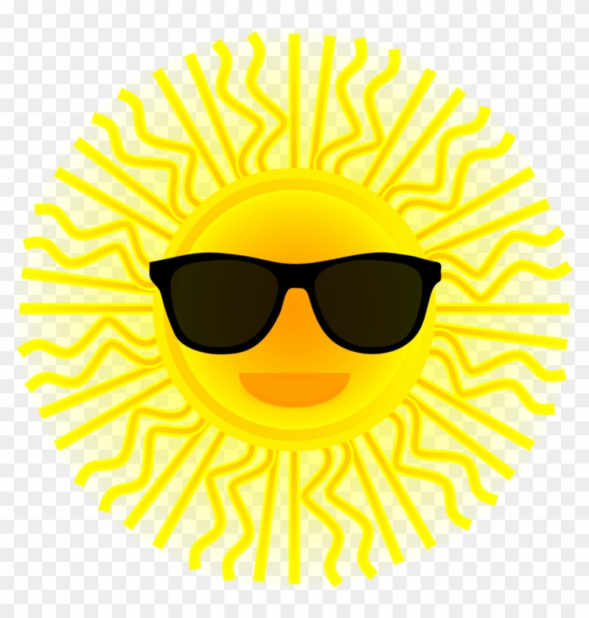 Sunshine Clipart Sunglass Clipart - Sunglasses On A Sun #68306