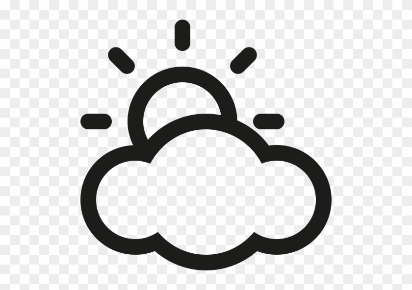 Clip Art, S - Sunny Cloudy Weather Icon #68304