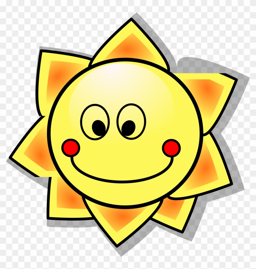 Smiling Cartoon Sun Clip Art At Clipart Library - Love You Are My Sunshine Love Ornament (oval) #68317