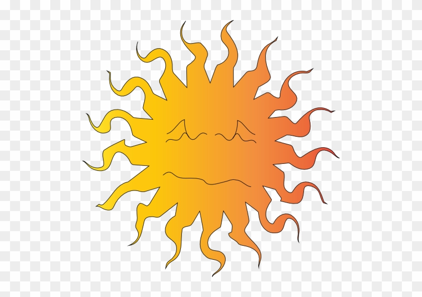 Hot Sun Clip Art - Hot Sun Clip Art #68407