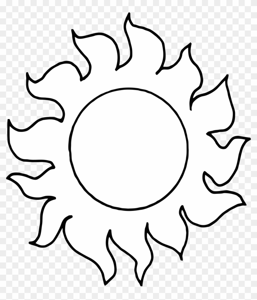 Sunshine Free Clipart - Hot Sun Black And White #68465