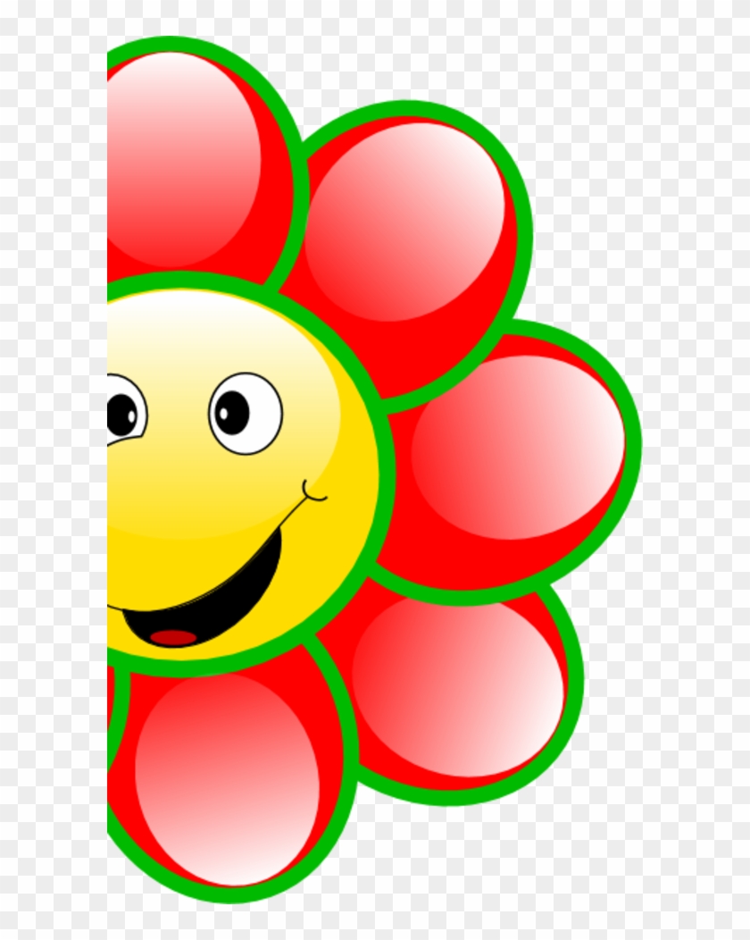 Smiley Flower Cliparts - Smile Face Flower Clipart #68476