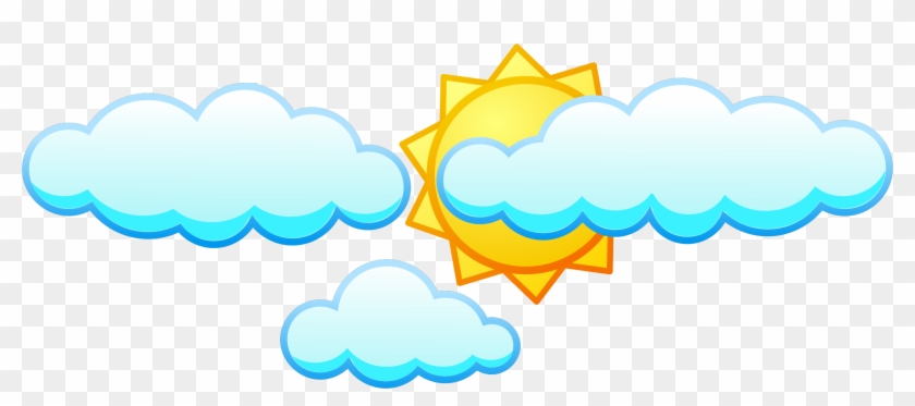 Clipart - Sun And Clouds Png #68556