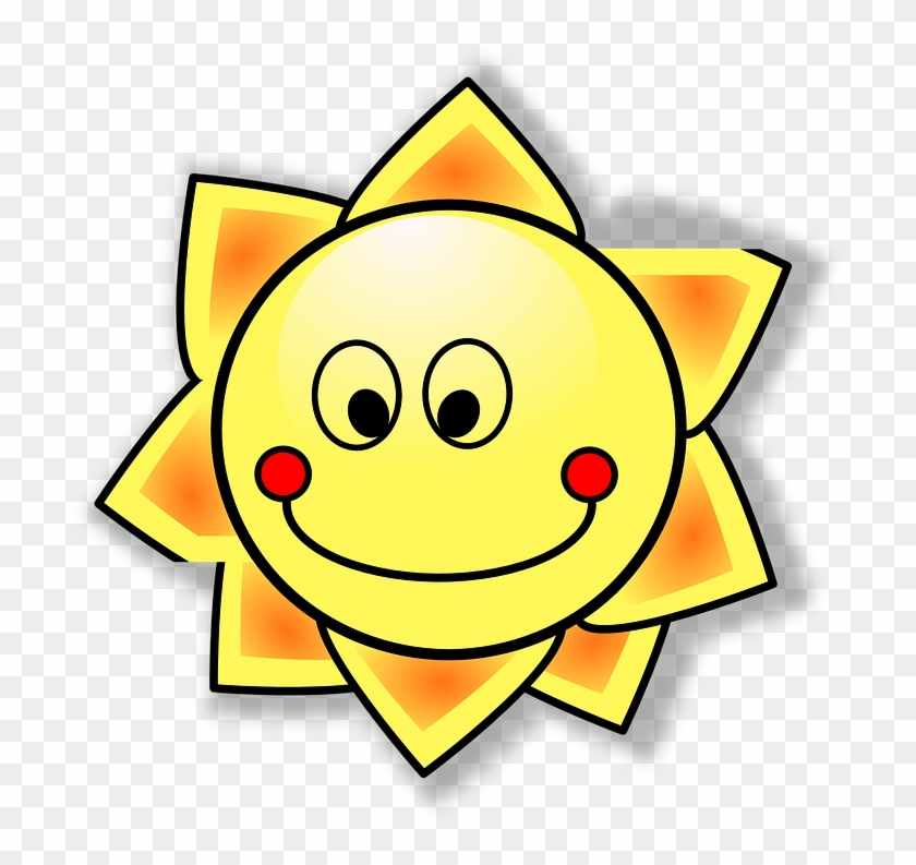 Sun Sunshine Sunlight Outdoor Warm Bright Smiling - Clipart Soleil #68596