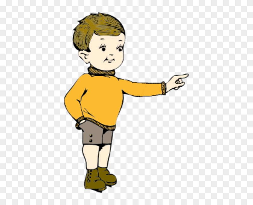 Pointing Boy - Pointing Boy Clipart #68609