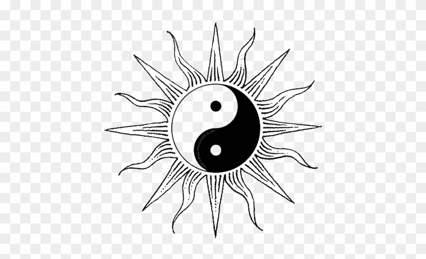Sun Drawing Clipart - Yin And Yang Sun #68759