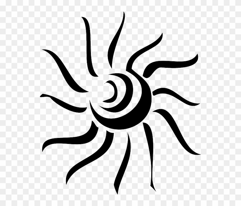 Sun Rays Clip Art Black And White #68844