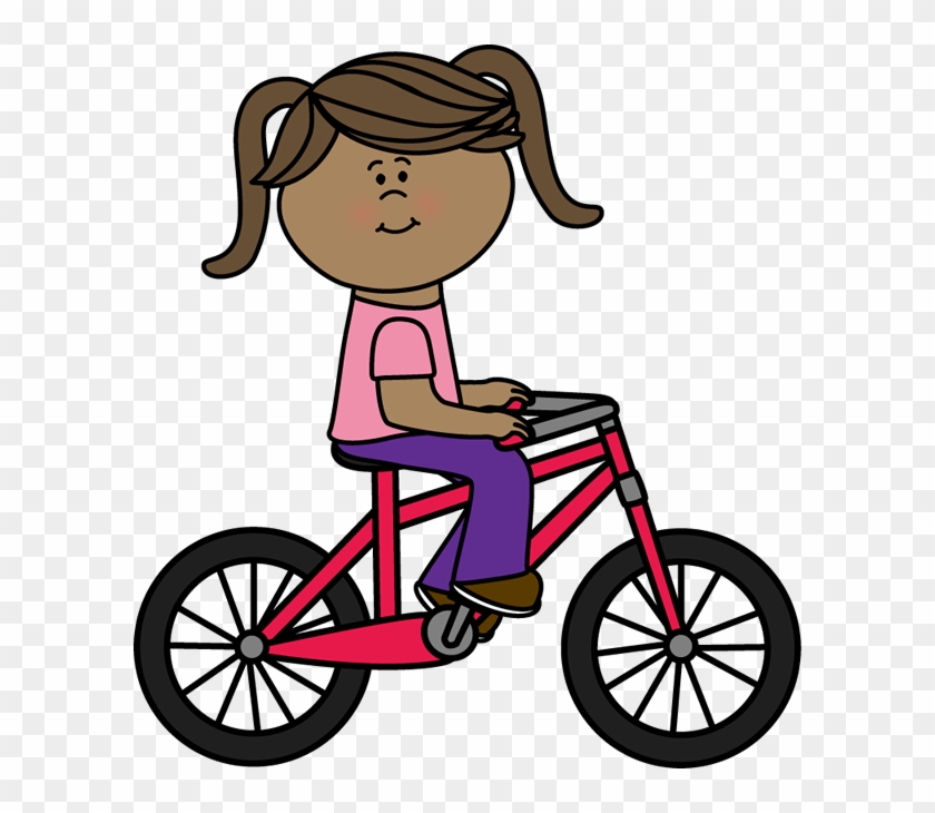 Clipart Girl Riding Bike A Bicycle Clip Art Image - Broken Chain Gary Soto #68868