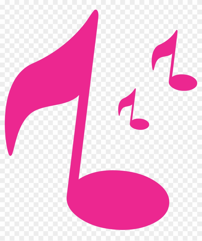 Musical Note Clip Art - Pink Music Note Clipart #69061