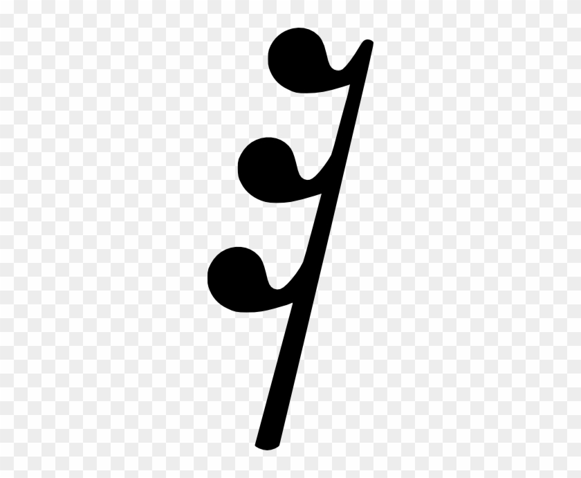 Music Note 2nd Rest Clip Art - Sixteenth Rest In Music #69119