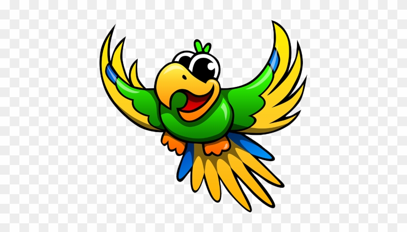 Cute Parrot Png Image - Cartoon Parrot Transparent Background #69227