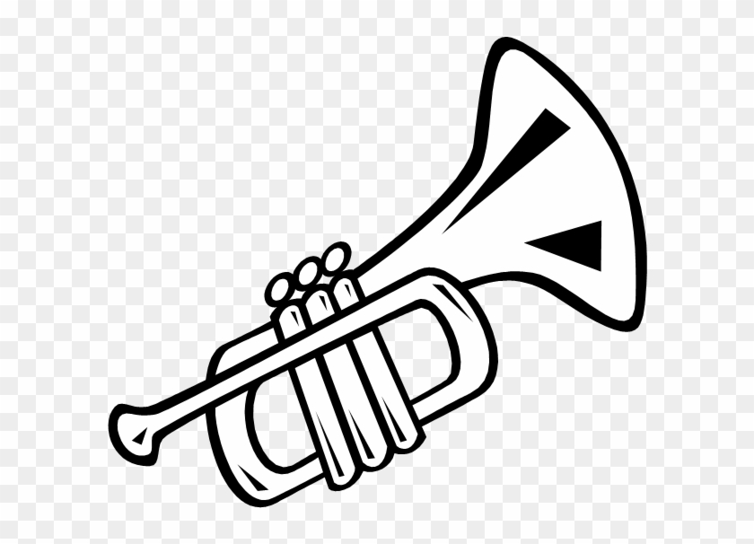 Trumpet Clip Art Clipartfest - Trumpet Black And White #69266