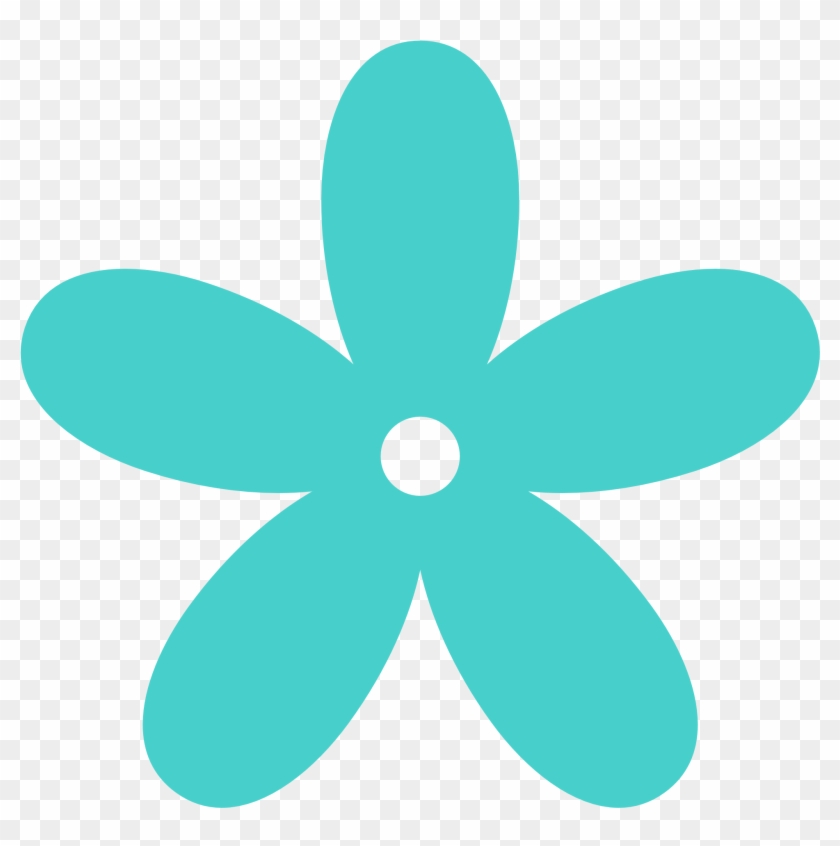 Turquoise Cliparts - Flower Clipart Png #69325