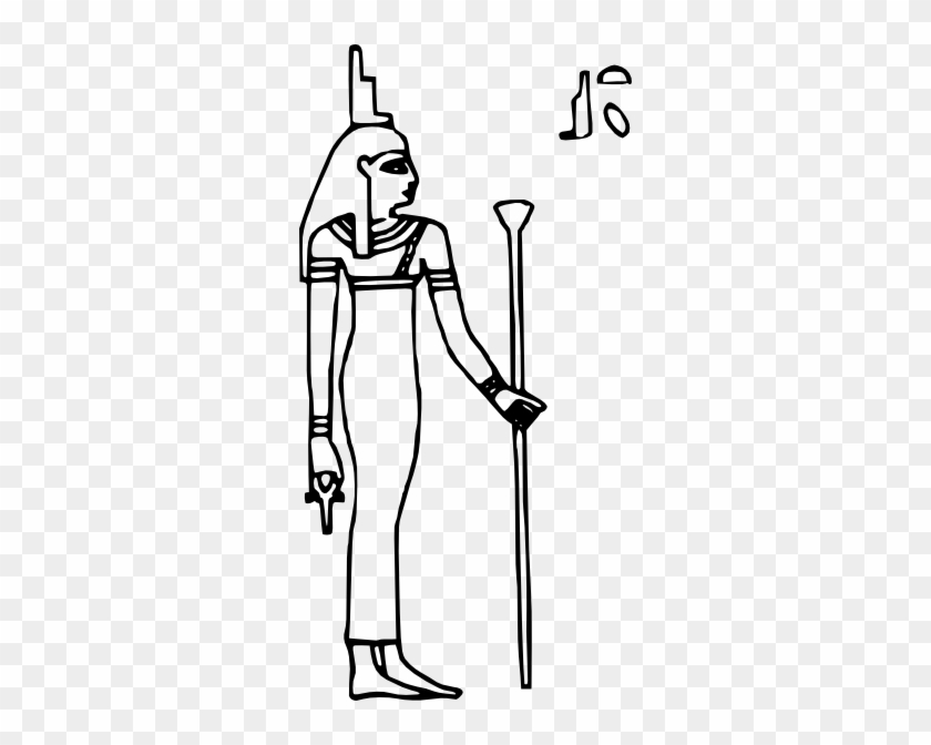 Free Vector Isis Clip Art - Egyptian Goddess Isis Cartoon #69337