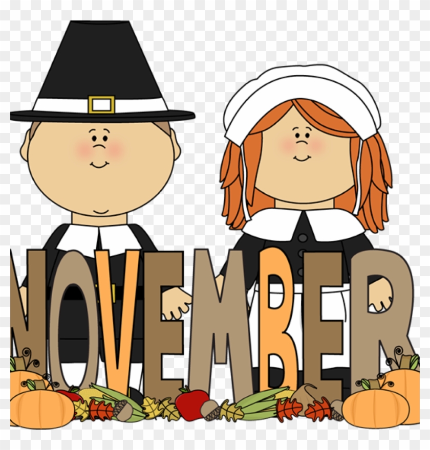 Word Clip Art Free Free Month Clip Art Month Of November - Pilgrims In The Mayflower #69380