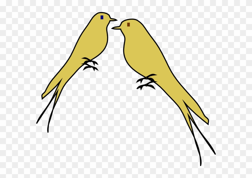 Yellow Clipart Love Bird - Love Birds Clipart Transparent #69397
