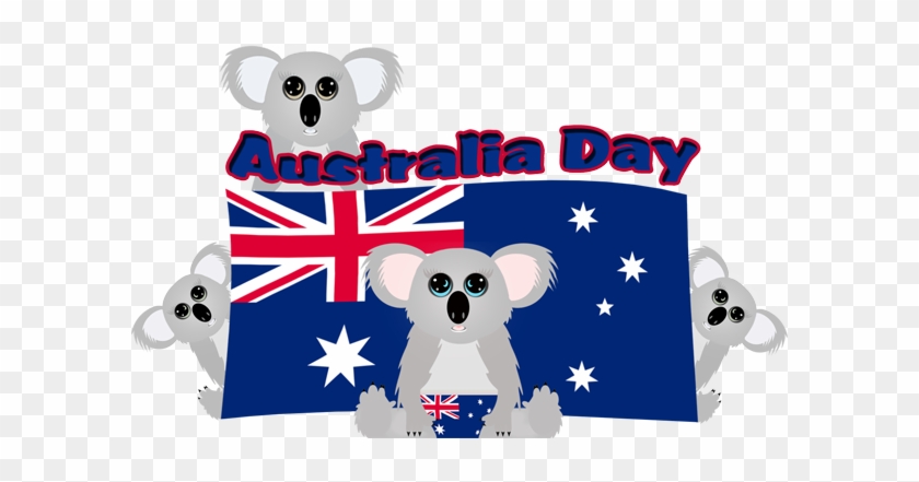 Koala With Australia Flag #69417