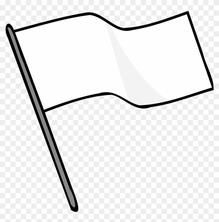 Waving White Flag - Flag Black And White #69464
