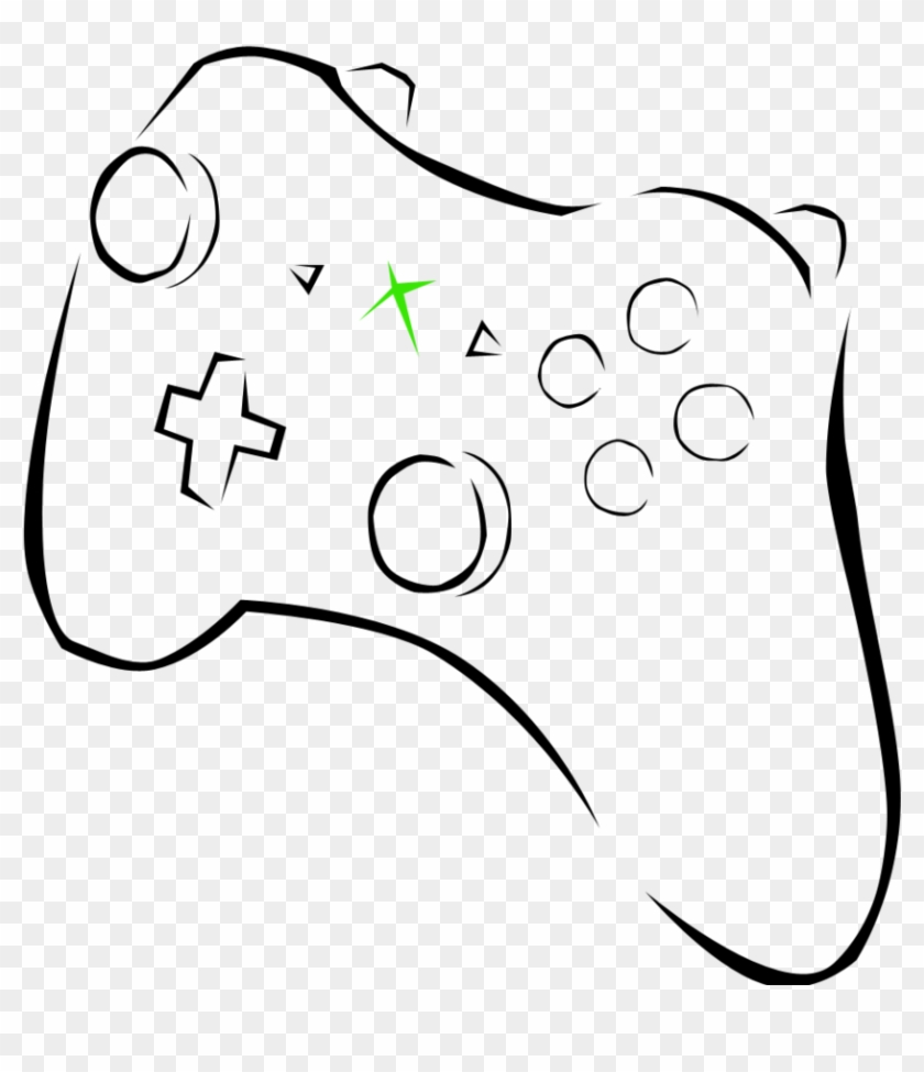 Xbox Clipart Free Download Clip Art On Black And White - Xbox Controller Clipart #69559