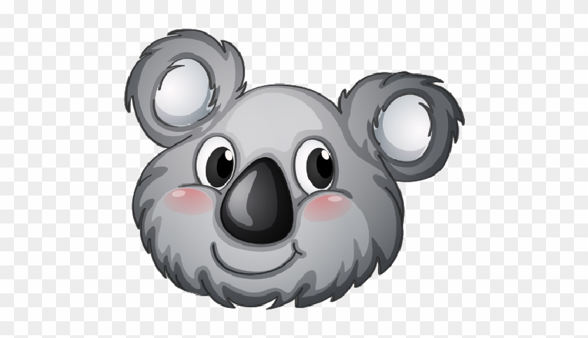 Cartoon Baby Koala Bear On A Transparent Background - Herma Sticker: 15397 - Multi Kleuren #69634