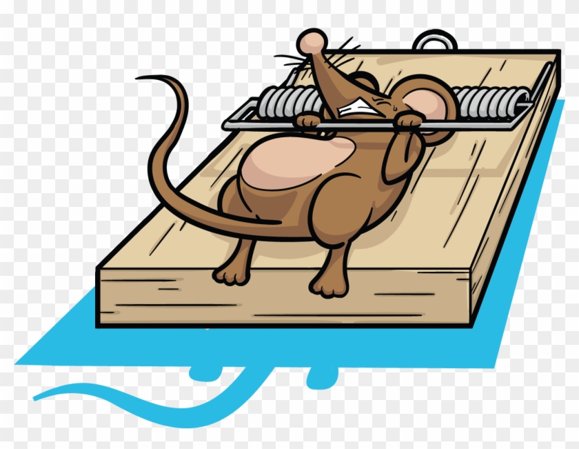 Rat Mousetrap Clip Art - Rat In A Trap Cartoon #69652