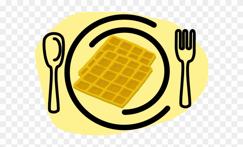 Waffle Plate Fork Clip Art At Clker - Waffle Clip Art #70061