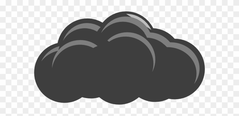 Grey Thunder Cloud3 Clip Art - Grey Cloud Clipart #70084