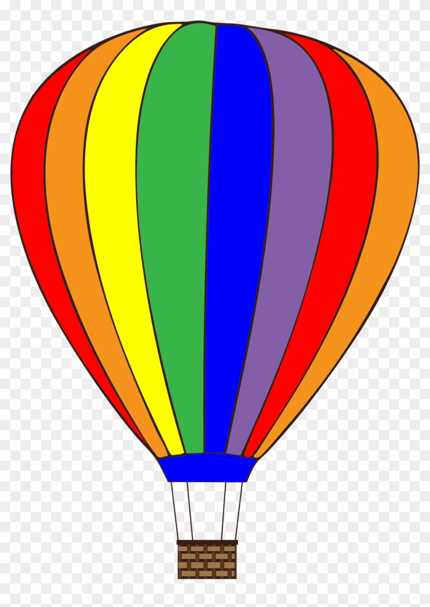 Colorful Hot Air Balloon - Clipart Hot Air Balloon #70105