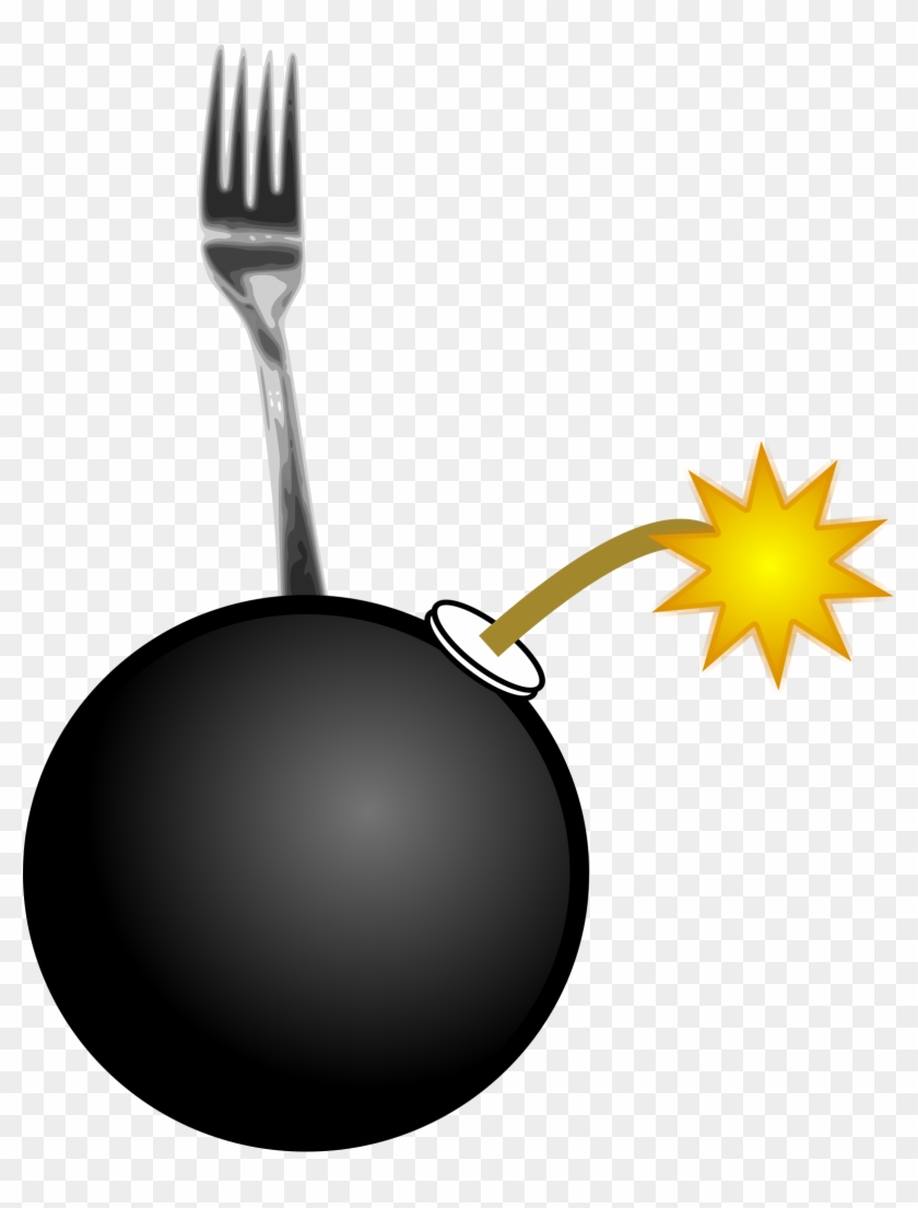 Fork With Spaghetti Svg Vector File, Vector Clip Art - Fork Bomb #70189