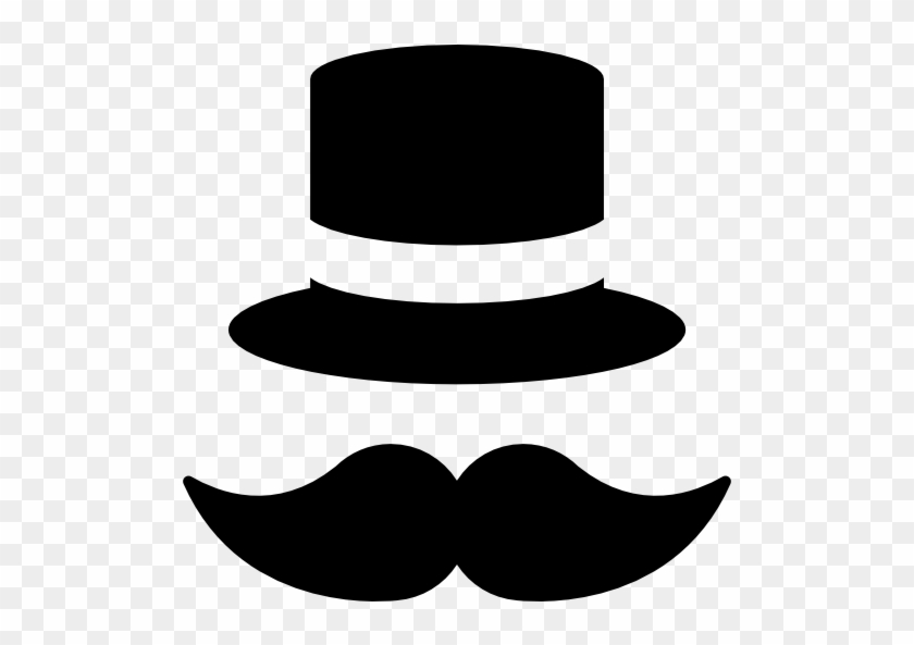 Size - Mustache And Top Hat #70221