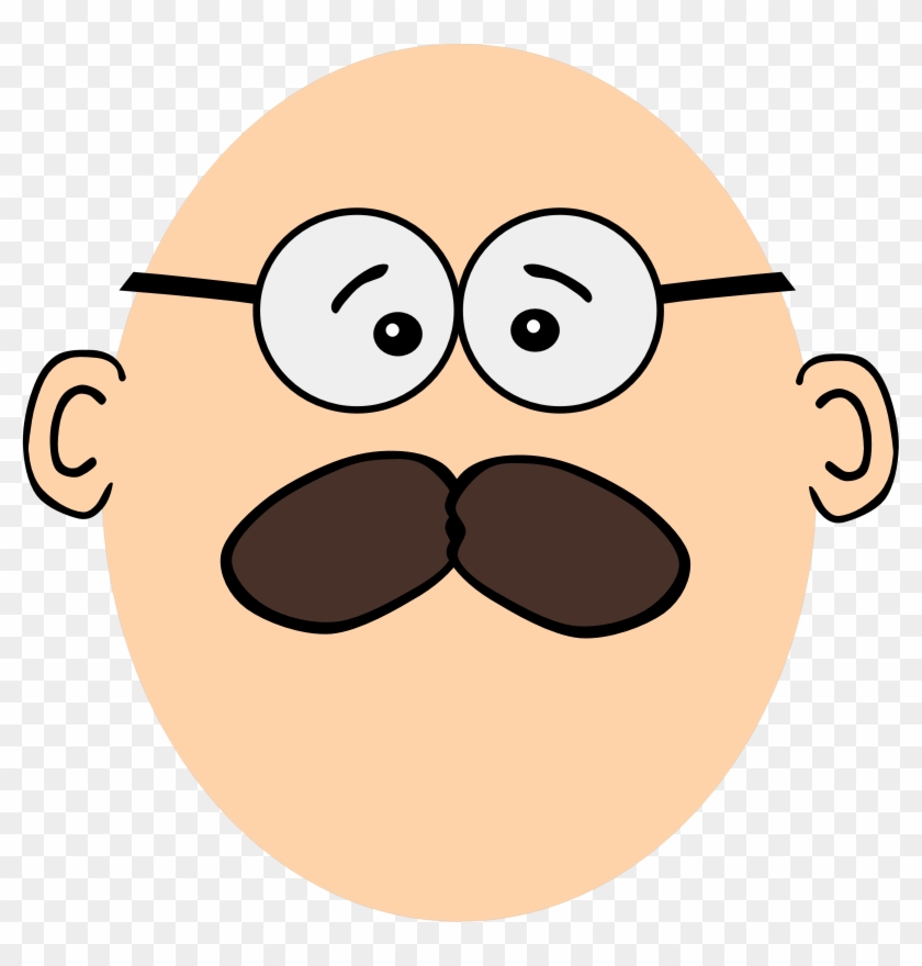 Medium Image - Guy With Mustache Cartoon #70224