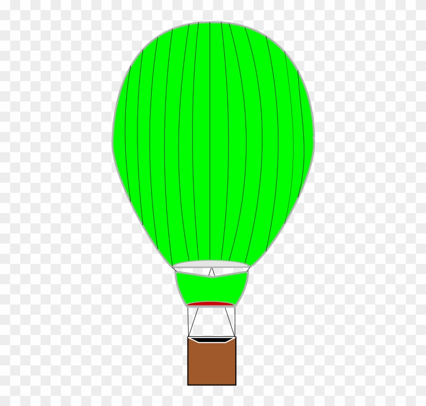 Hot Air Balloon Clip Art - Green Hot Air Balloon Clip Art #70229