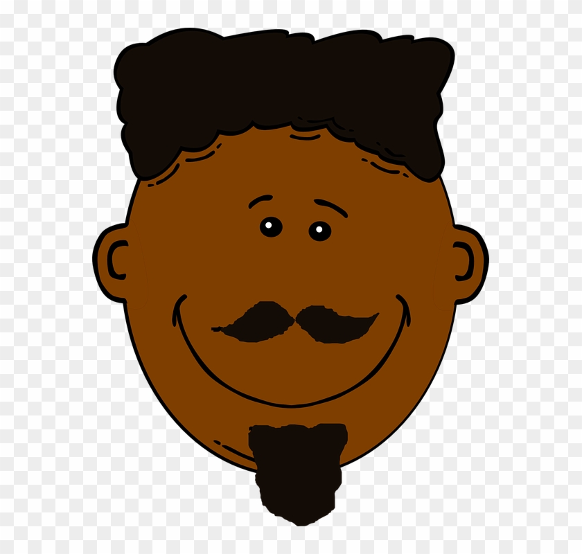 Black Hair Clipart Man Face - Clipart African American Hair #70232