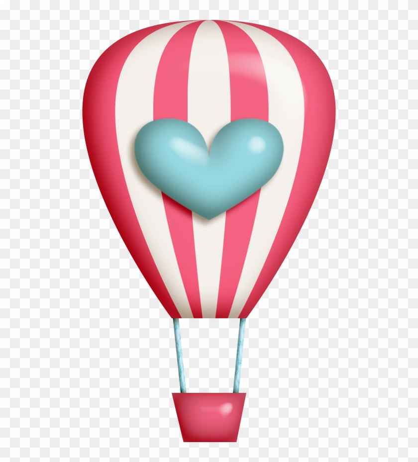 Hot Air Balloon Clipart Kawaii - Cute Hot Air Balloon Dot Clipart #70335