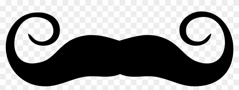 Black Logo Kumis Silhouette - Dapper Mustache Clip Part #70378