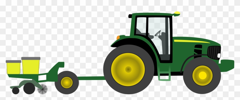 Green Tractor Clip Art John Deere Free Cliparts - Clipart Farm Tractor #70535