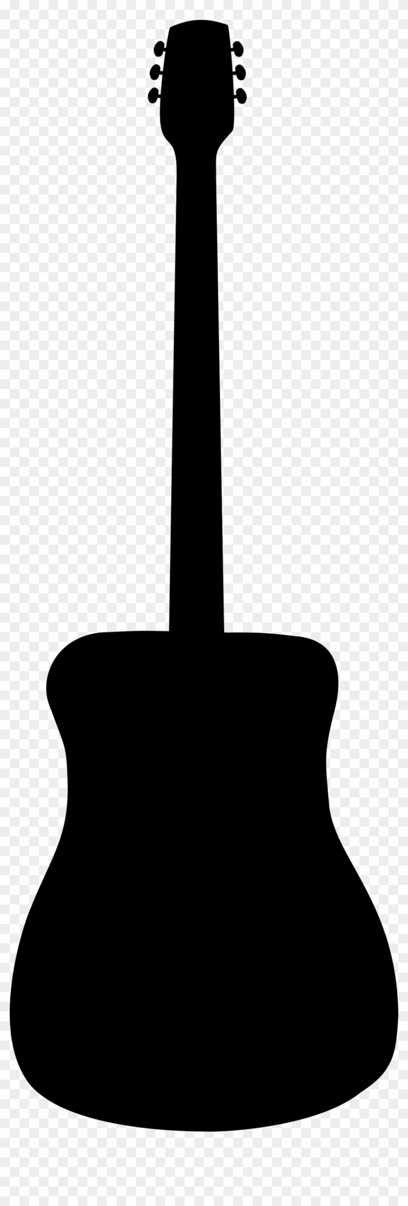 Guitar Black And White Guitar Black And White Clipart - Guitar Silhouette Vector Png #70555