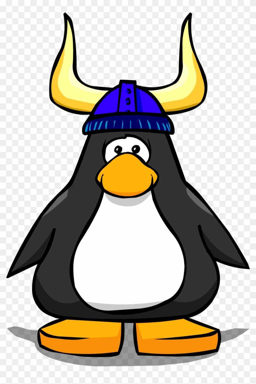 Blue Viking Helmet Player Card - Blue Viking Helmet Club Penguin #70586