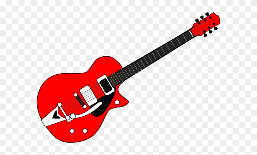 Guitar Clip Art - Red Guitar Clipart #70590