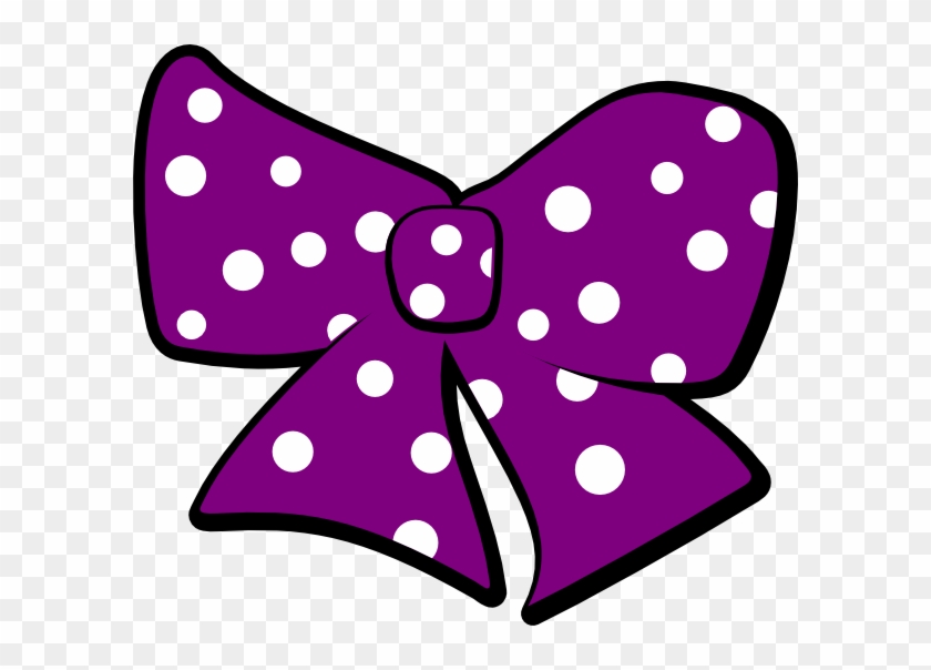 Bow With Polka Dots Clip - Free Bow Clip Art #70690