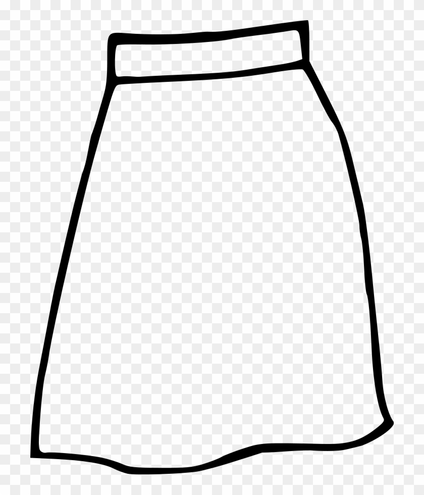 Skirt Outline Png Images - Skirt Clipart #70781