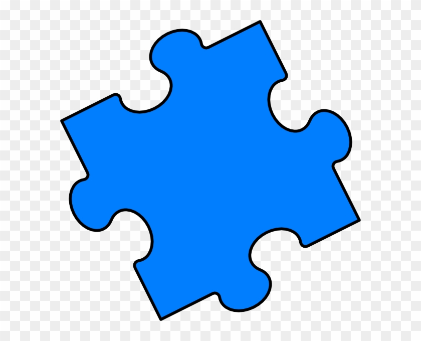 Blue Puzzle Piece Clip Art - Jigsaw Pieces Clip Art #70803