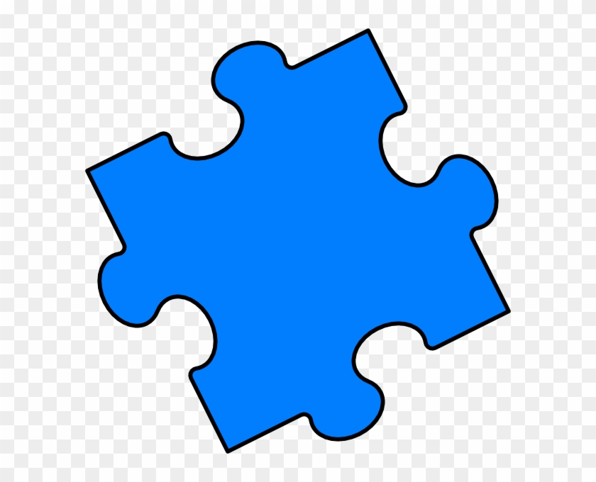 Blue Puzzle Piece Clip Art - Jigsaw Pieces Clip Art #70803