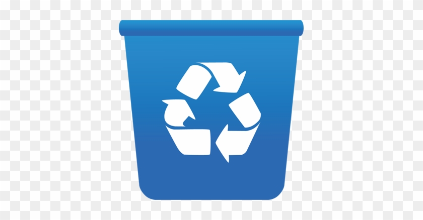 Raindrop - Blue Recycle Bin Png #70820