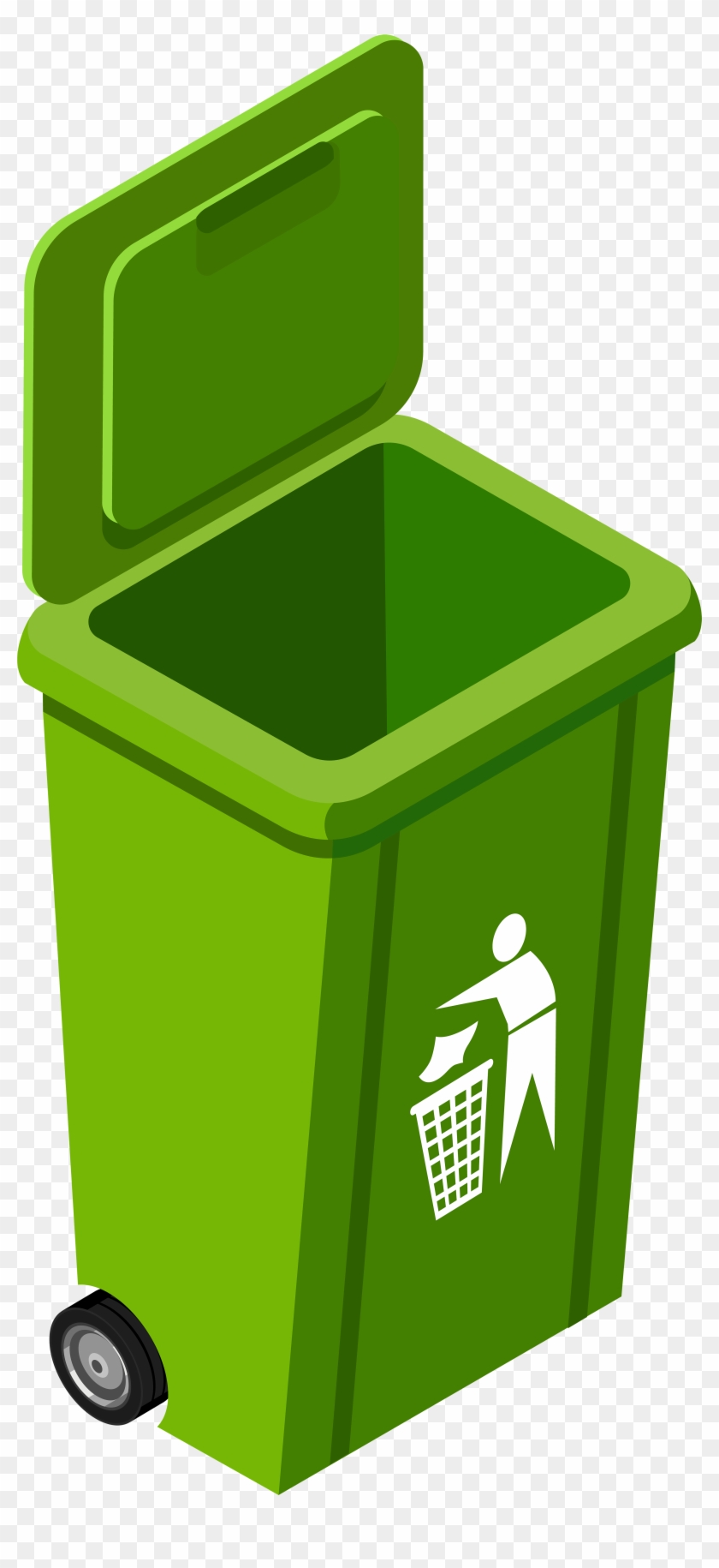 Green Trash Can Png Clip Art Image - Trash Can Clip Art #70901